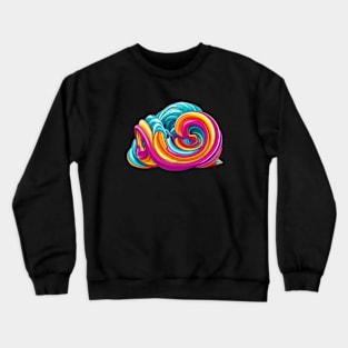 Shape Shifter, Illustrated Vector Design - Waves & Movement Crewneck Sweatshirt